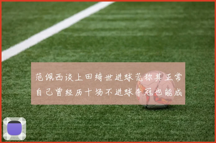 范佩西谈上田绮世进球荒称其正常自己曾经历十场不进球夺冠也能成功